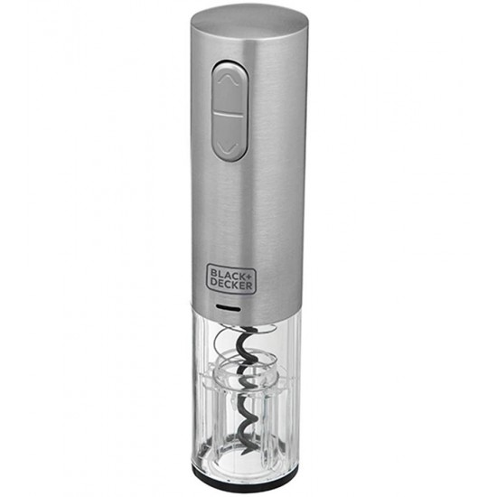 Abridor De Vinho Black+Decker Em Inox Gourmand Gris